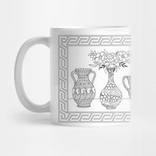 Greek Vase Line Art Mug